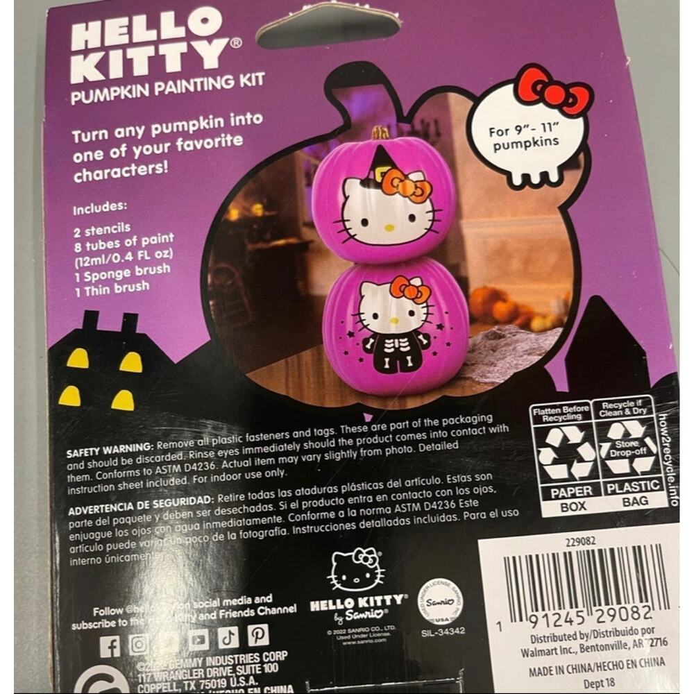 hello kitty pumpking painting‎ kit - Picture 3 of 3